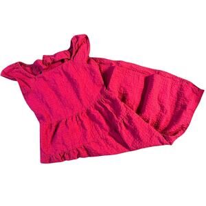 Pink ruffle dress old navy